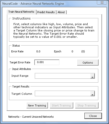 NeuralCode Neural Networks Trading screen shot